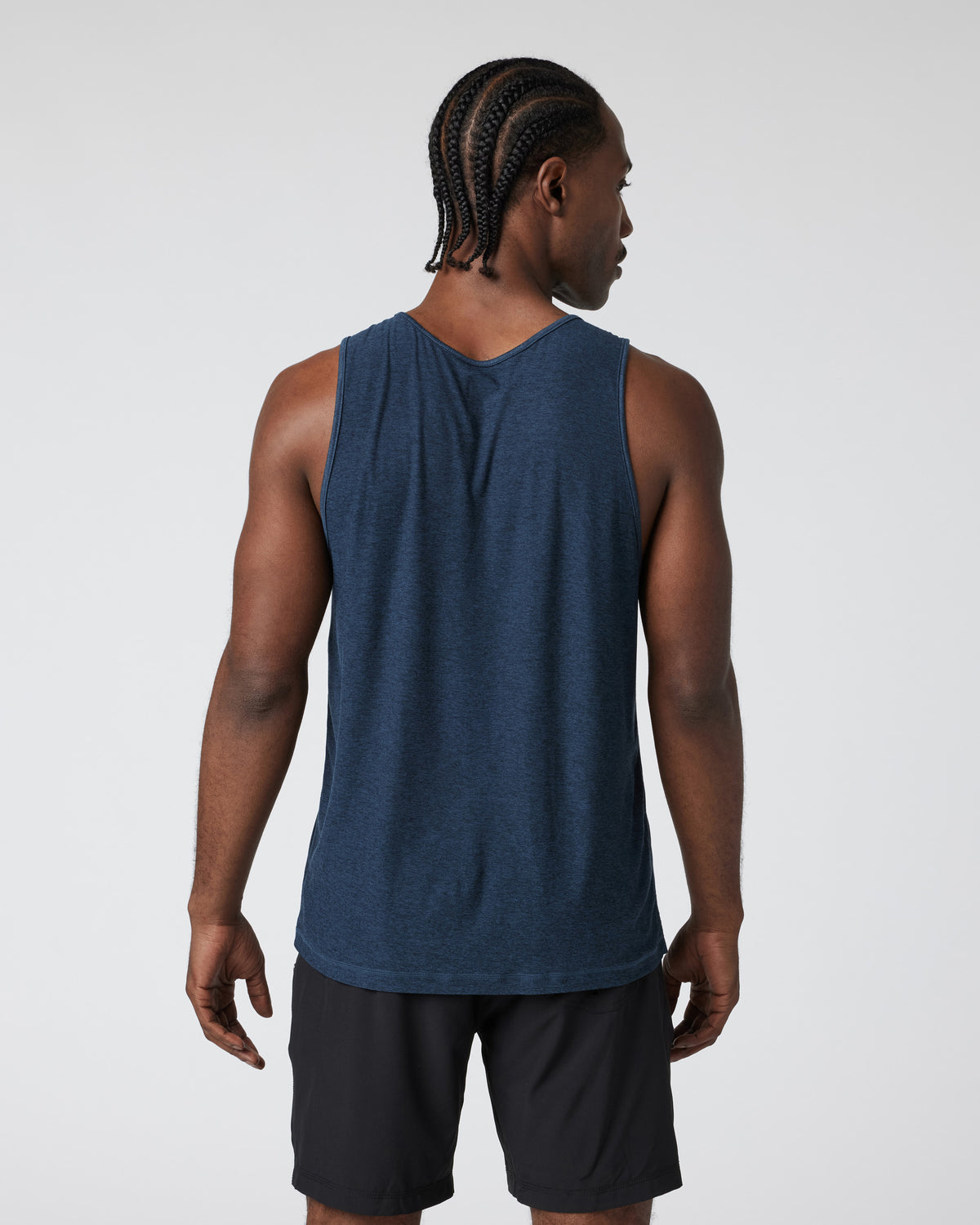 Strato Tech Tank Men's Navy Heather Tank Top | Vuori sale - US 9542