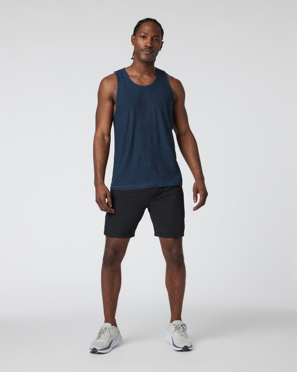 Strato Tech Tank Men's Navy Heather Tank Top | Vuori sale - US 9542