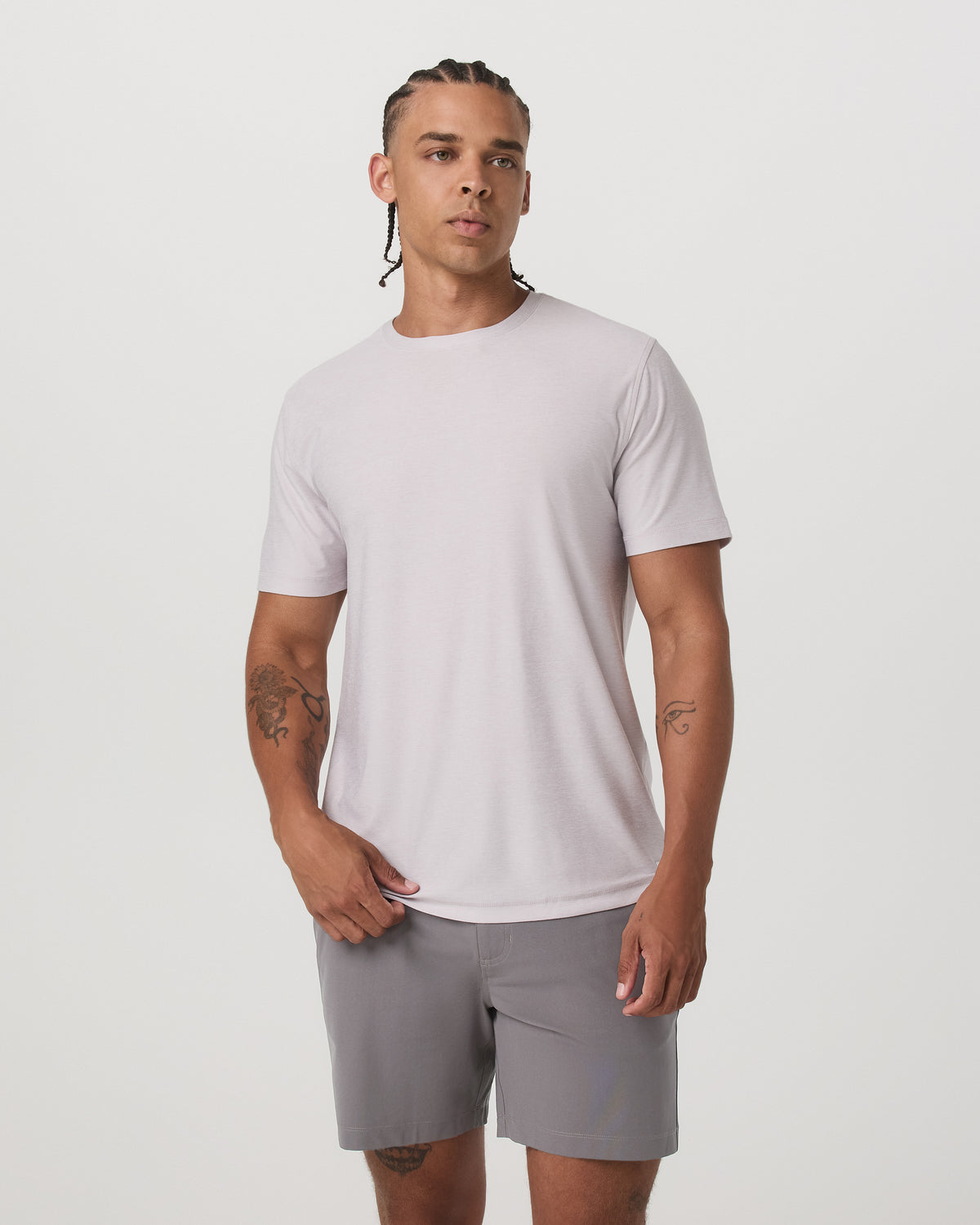 Strato Tech Tee Men's Thistle Heather Performance Shirt | Vuori onsale - US 8998