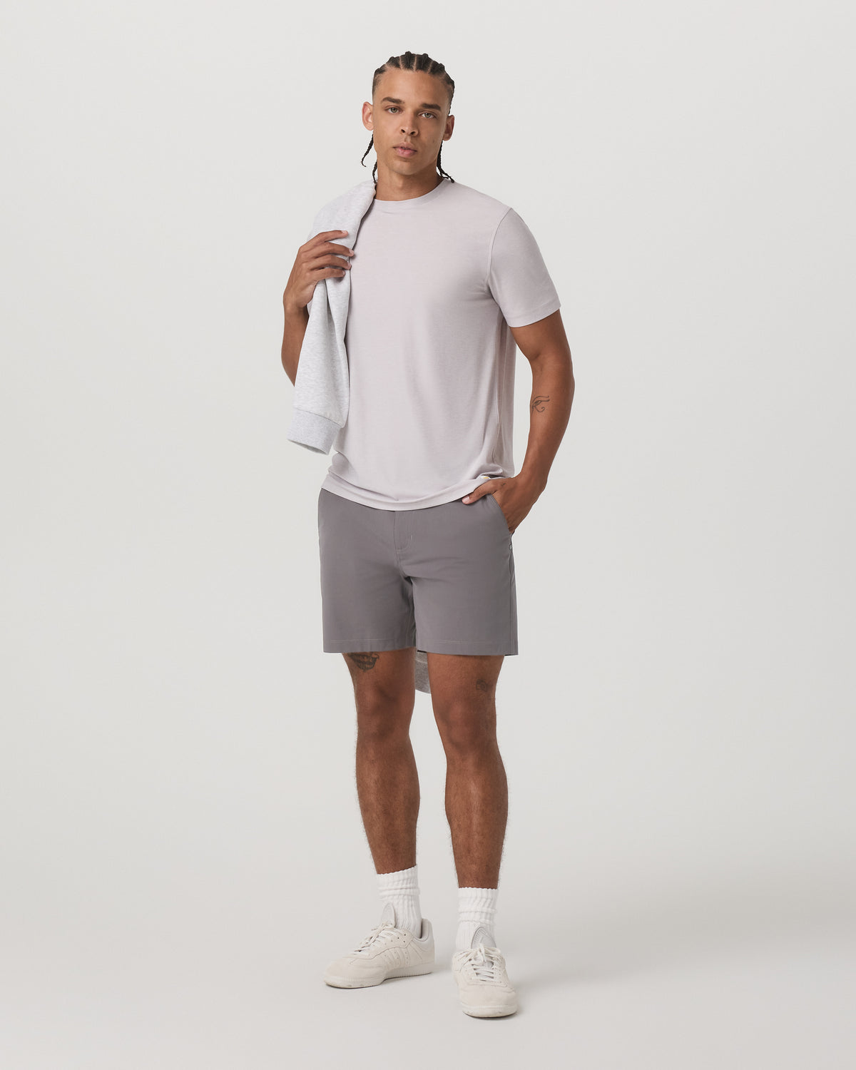 Strato Tech Tee Men's Thistle Heather Performance Shirt | Vuori onsale - US 8998