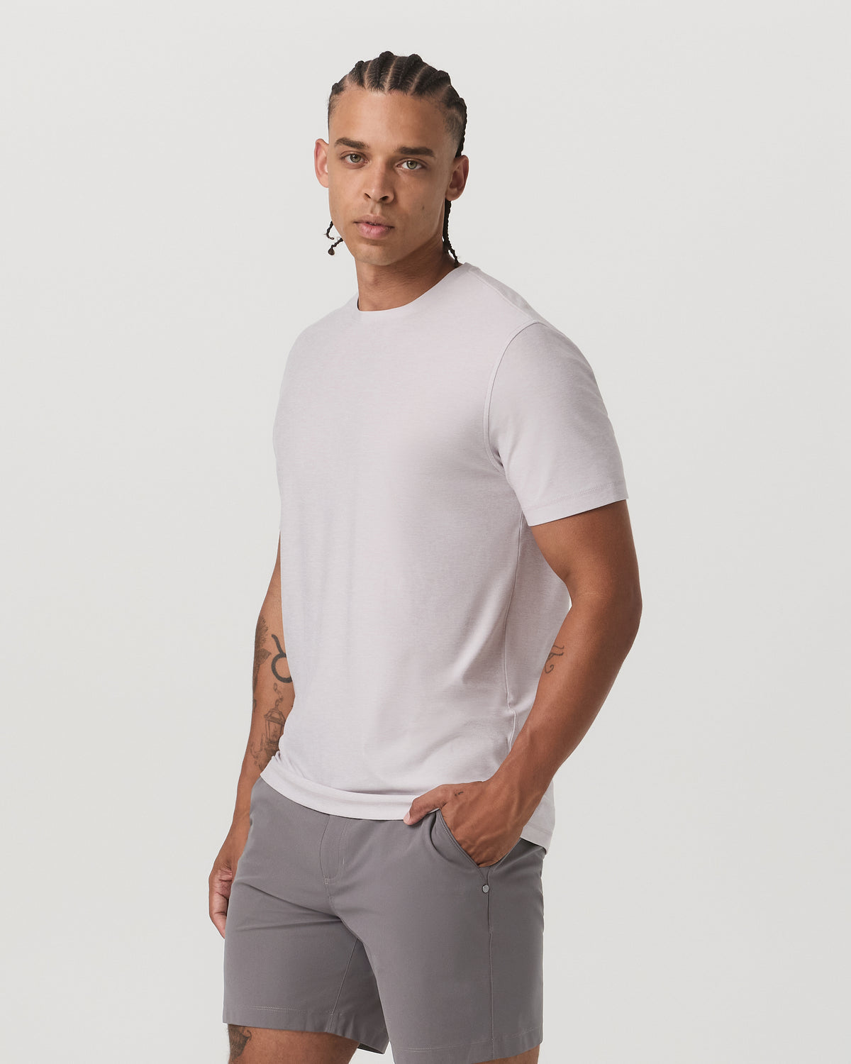 Strato Tech Tee Men's Thistle Heather Performance Shirt | Vuori onsale - US 8998