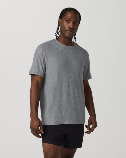 Short Sleeve Strato Tech Tee - Relaxed Fit Heather Grey | Vuori for sale - US 9926