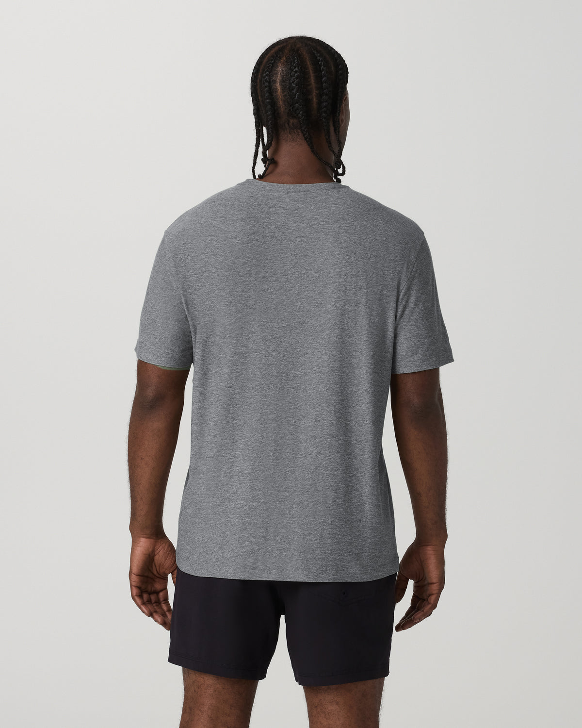 Short Sleeve Strato Tech Tee - Relaxed Fit Heather Grey | Vuori for sale - US 9926