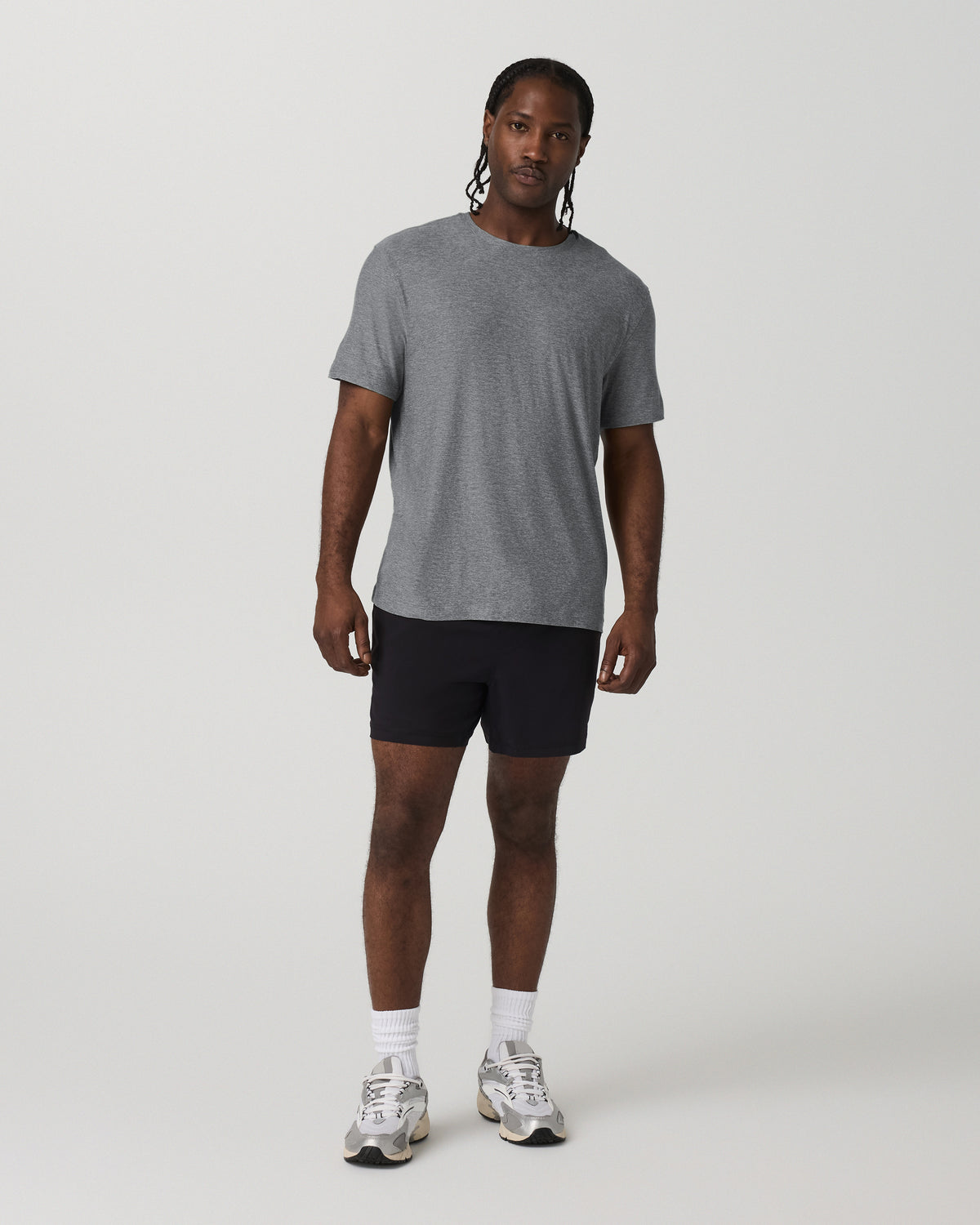 Short Sleeve Strato Tech Tee - Relaxed Fit Heather Grey | Vuori for sale - US 9926