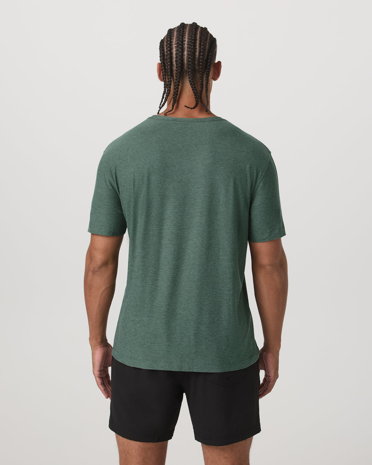 Short Sleeve Strato Tech Tee-Relaxed Fit Agate Green Heather | Vuori discount - US 8902