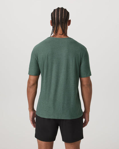 Short Sleeve Strato Tech Tee-Relaxed Fit Agate Green Heather | Vuori discount - US 8902