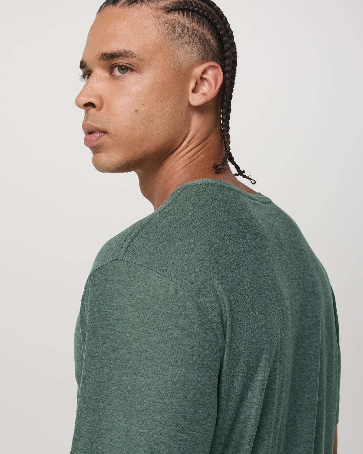 Short Sleeve Strato Tech Tee-Relaxed Fit Agate Green Heather | Vuori discount - US 8902