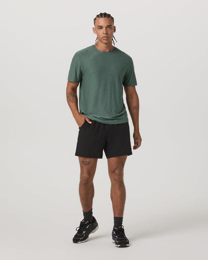 Short Sleeve Strato Tech Tee-Relaxed Fit Agate Green Heather | Vuori discount - US 8902