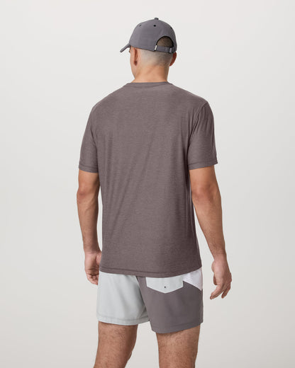 Strato Tech Tee Men's Huckleberry Heather T-Shirt | Vuori shop - US 1785