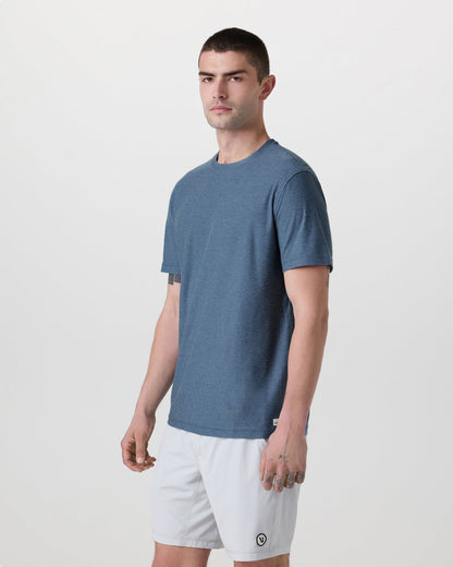 Strato Tech Tee Men's Pool Blue Workout Shirt | Vuori sale - US 9330