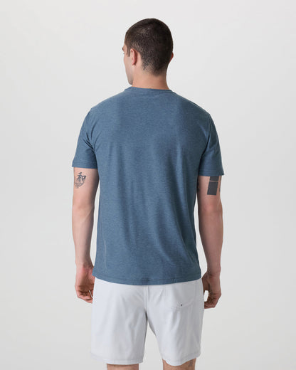 Strato Tech Tee Men's Pool Blue Workout Shirt | Vuori sale - US 9330