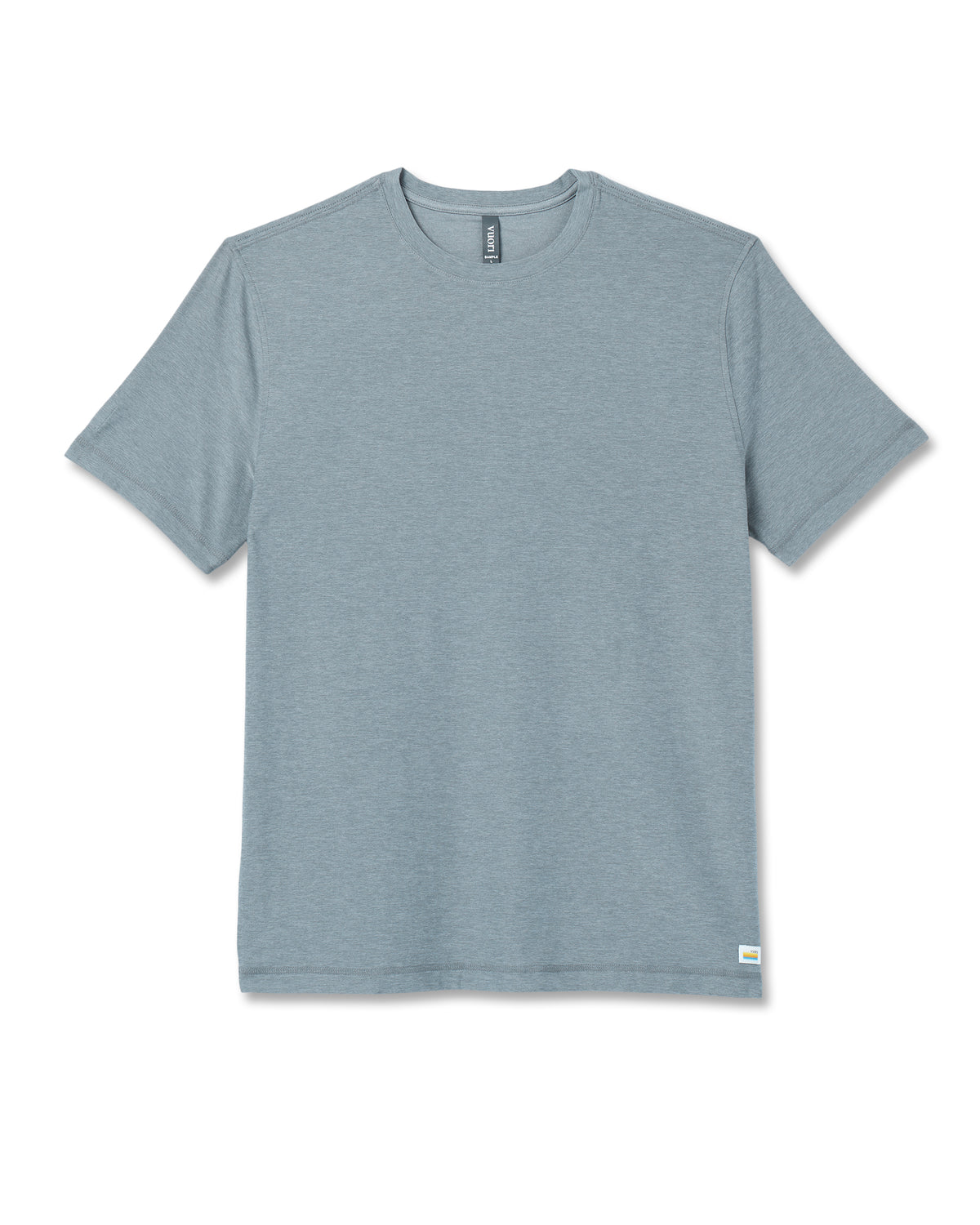 Strato Tech Tee Dusty Blue Heather Workout Shirt | Vuori for sale - US 9475