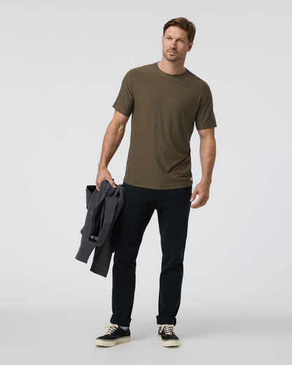 Strato Tech Tee Men's Moss Green Workout Shirt | Vuori discount - US 3834