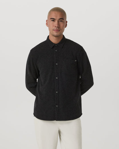 Long Sleeve Altitude Wool Shirt - Relaxed Volcanic Ash | Vuori onsale - US 4193