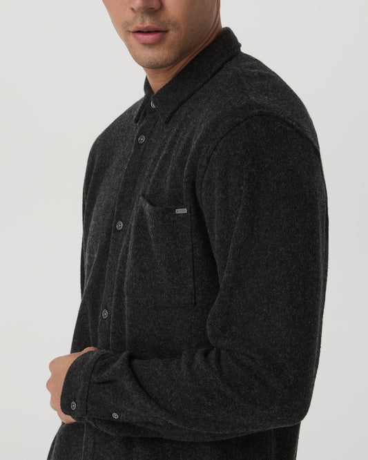 Long Sleeve Altitude Wool Shirt - Relaxed Volcanic Ash | Vuori onsale - US 4193