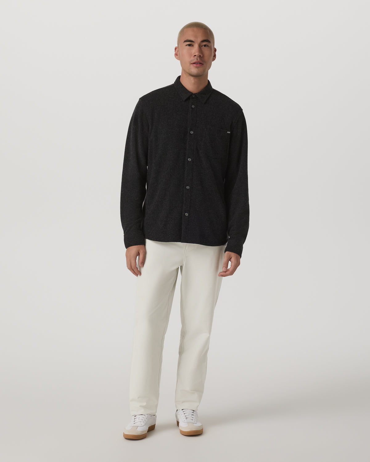 Long Sleeve Altitude Wool Shirt - Relaxed Volcanic Ash | Vuori onsale - US 4193