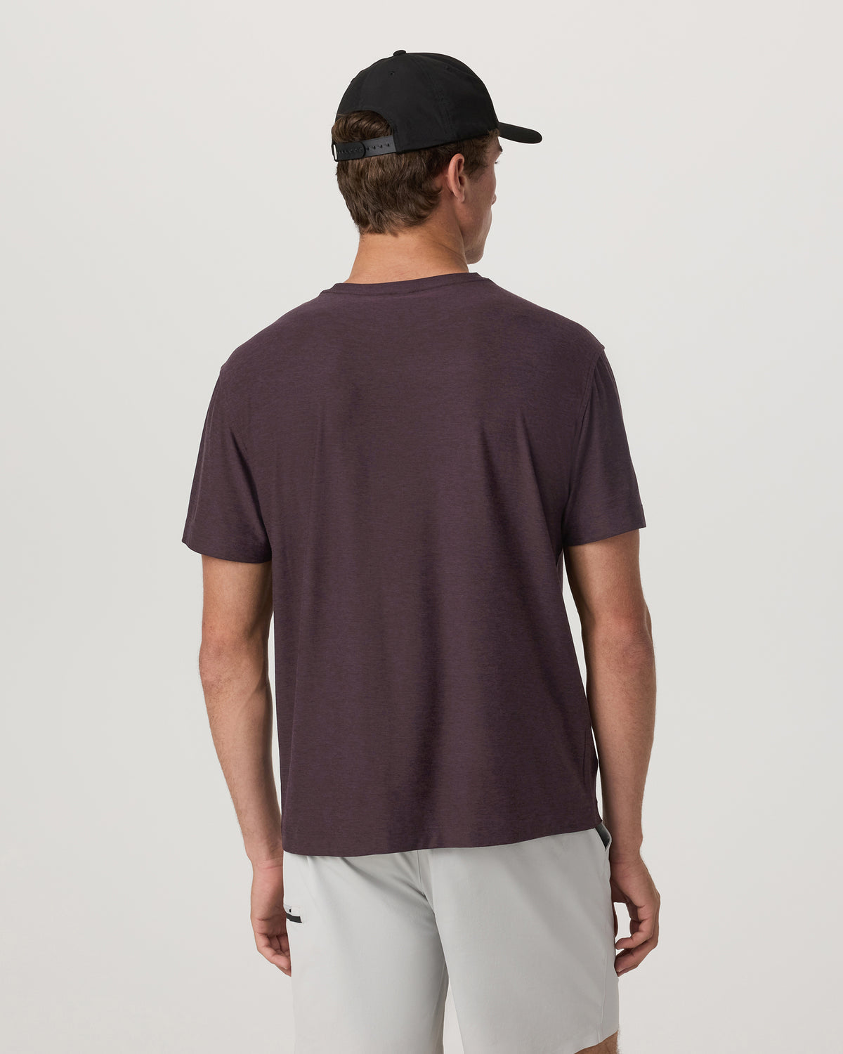 Short Sleeve Strato Pocket Tee - Relaxed Fit Raisin Heather | Vuori discount - US 4104