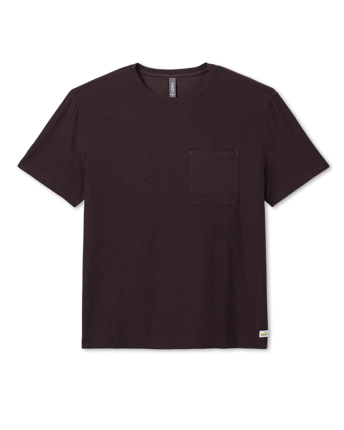 Short Sleeve Strato Pocket Tee - Relaxed Fit Raisin Heather | Vuori discount - US 4104