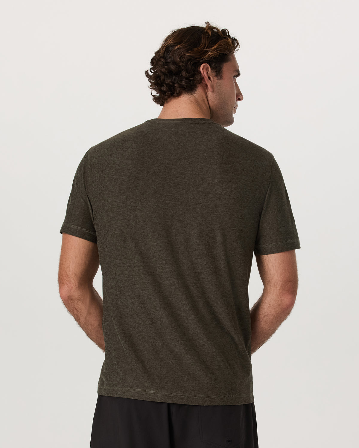 Strato Tech Tee Men's Dark Oregano Heather T-Shirt | Vuori outlet - US 1620