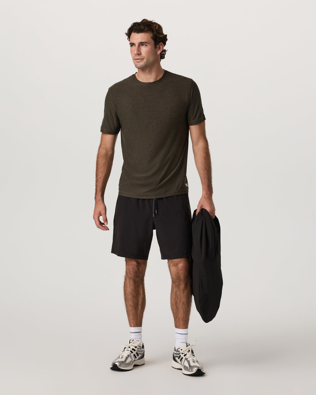 Strato Tech Tee Men's Dark Oregano Heather T-Shirt | Vuori outlet - US 1620