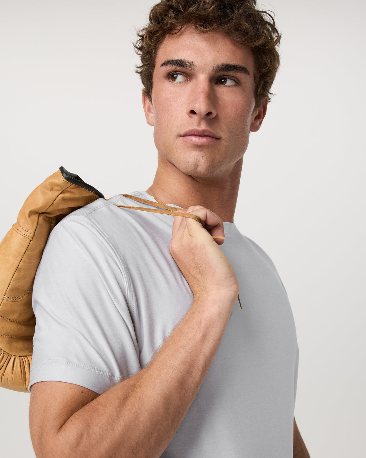Strato Tech Tee Men's Frost Grey Workout Shirt | Vuori shop - US 7910
