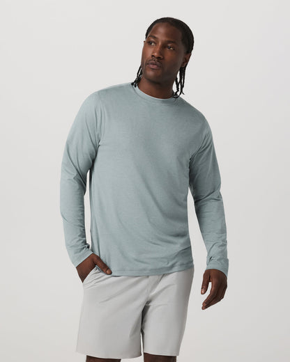Long Sleeve Ponto Performance Tee Misty Blue Heather | Vuori sale - US 6801