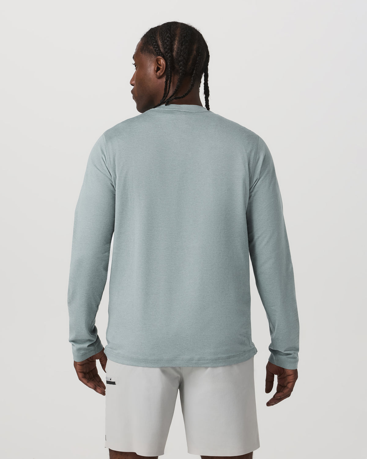 Long Sleeve Ponto Performance Tee Misty Blue Heather | Vuori sale - US 6801