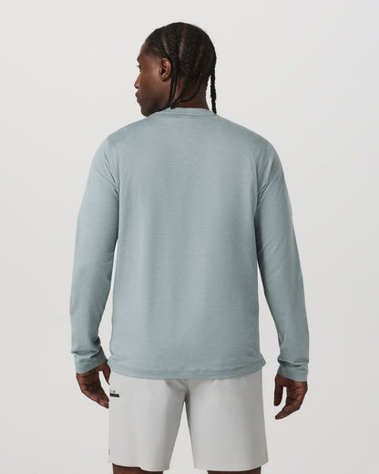 Long Sleeve Ponto Performance Tee Misty Blue Heather | Vuori sale - US 6801