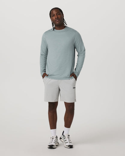 Long Sleeve Ponto Performance Tee Misty Blue Heather | Vuori sale - US 6801