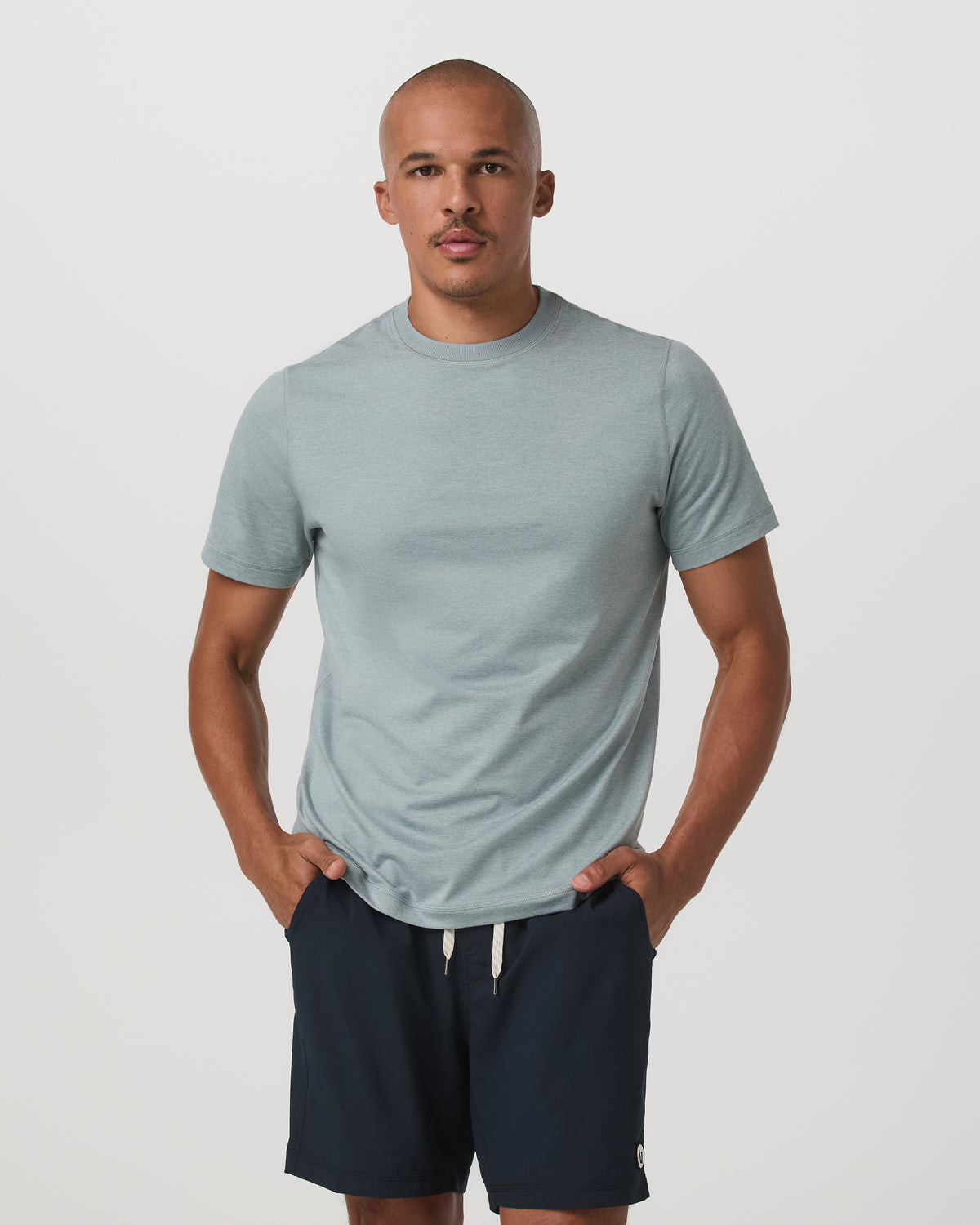 Short Sleeve Ponto Performance Tee Misty Blue Heather | Vuori onsale - US 3910
