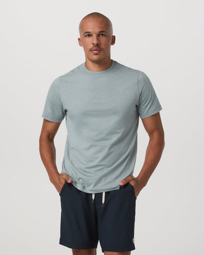 Short Sleeve Ponto Performance Tee Misty Blue Heather | Vuori onsale - US 3910