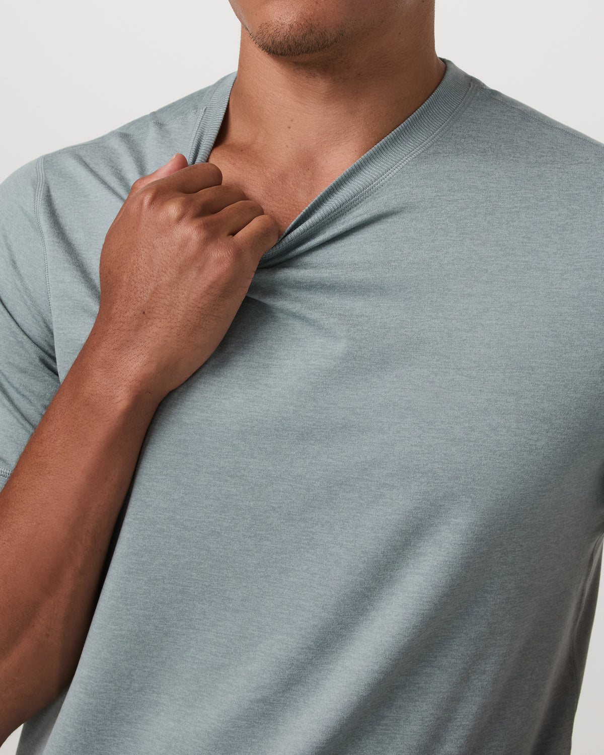 Short Sleeve Ponto Performance Tee Misty Blue Heather | Vuori onsale - US 3910