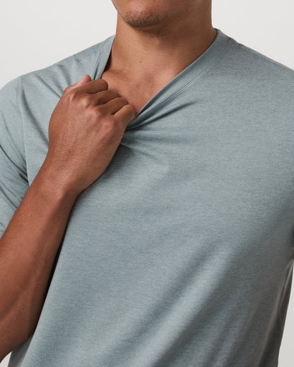 Short Sleeve Ponto Performance Tee Misty Blue Heather | Vuori onsale - US 3910