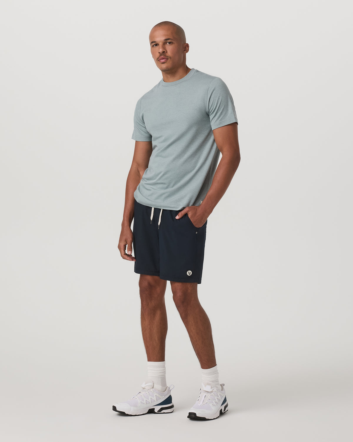 Short Sleeve Ponto Performance Tee Misty Blue Heather | Vuori onsale - US 3910