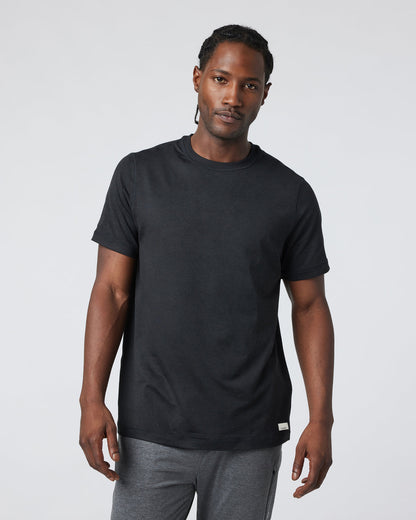 Short Sleeve Ponto Performance Tee Black Heather | Vuori for sale - US 7408