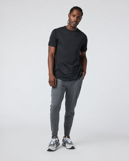 Short Sleeve Ponto Performance Tee Black Heather | Vuori for sale - US 7408