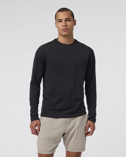 Long Sleeve Ponto Performance Tee Black Heather | Vuori online - US 6125