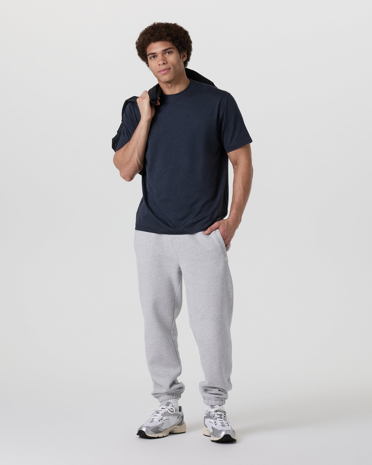 Short Sleeve Ponto Tee - Relaxed Fit Midnight Heather | Vuori discount - US 8162