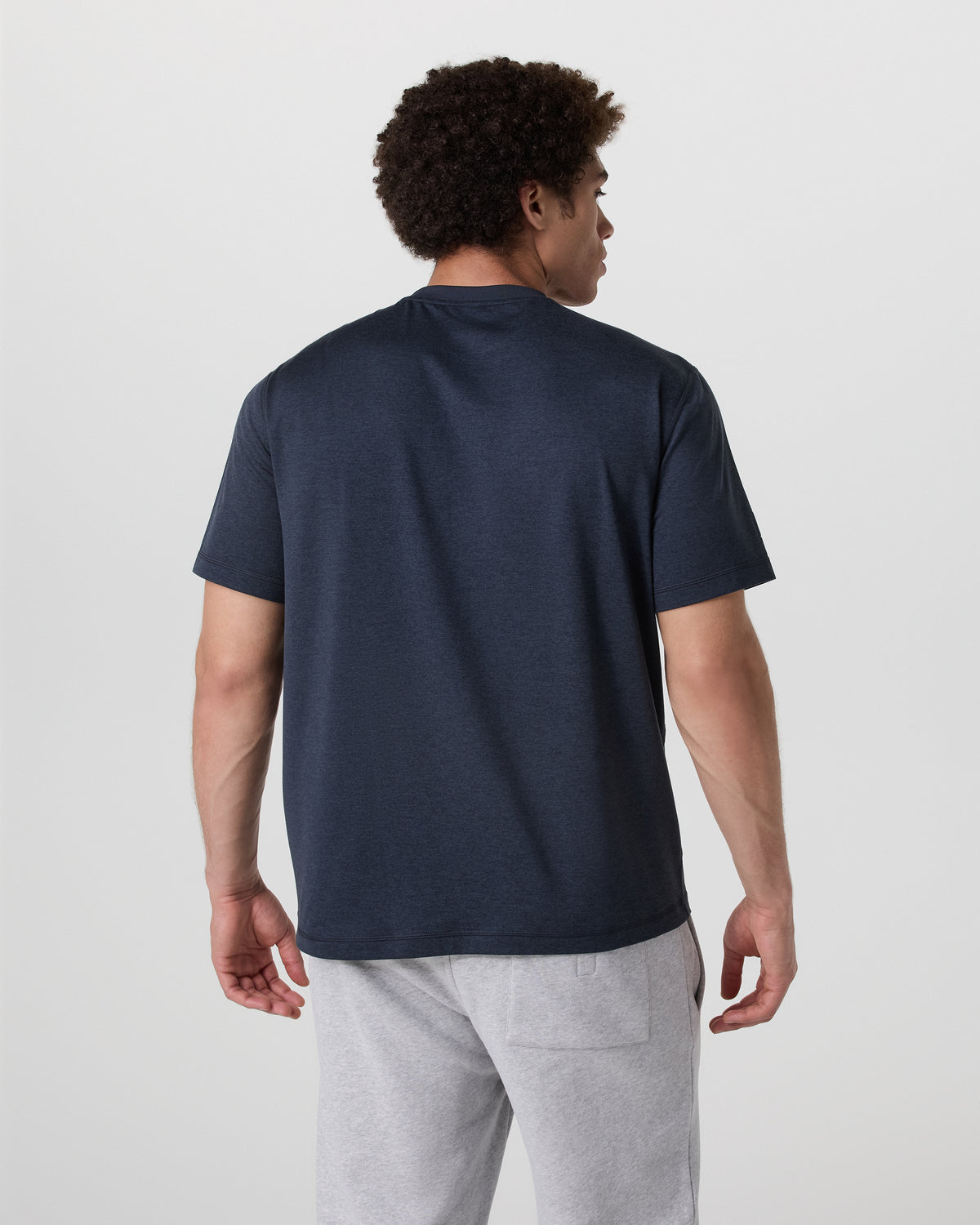 Short Sleeve Ponto Tee - Relaxed Fit Midnight Heather | Vuori discount - US 8162