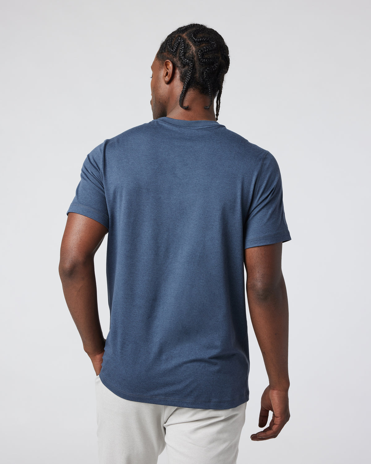 Short Sleeve Ponto Performance Tee Azure Heather | Vuori shop - US 9890