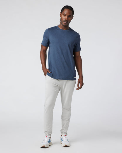 Short Sleeve Ponto Performance Tee Azure Heather | Vuori shop - US 9890