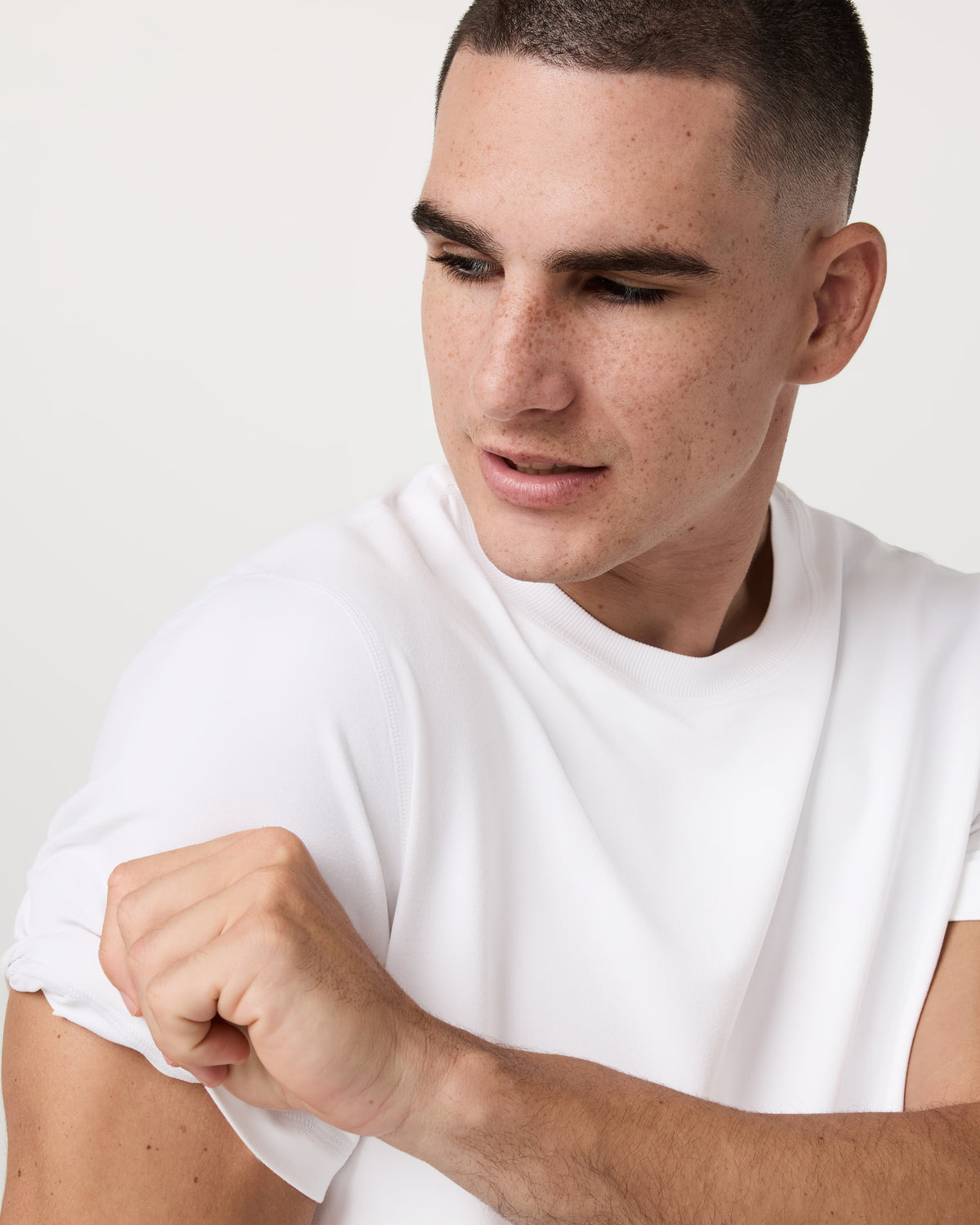 Men's Short Sleeve Ponto Performance Tee White | Vuori sale - US 4550