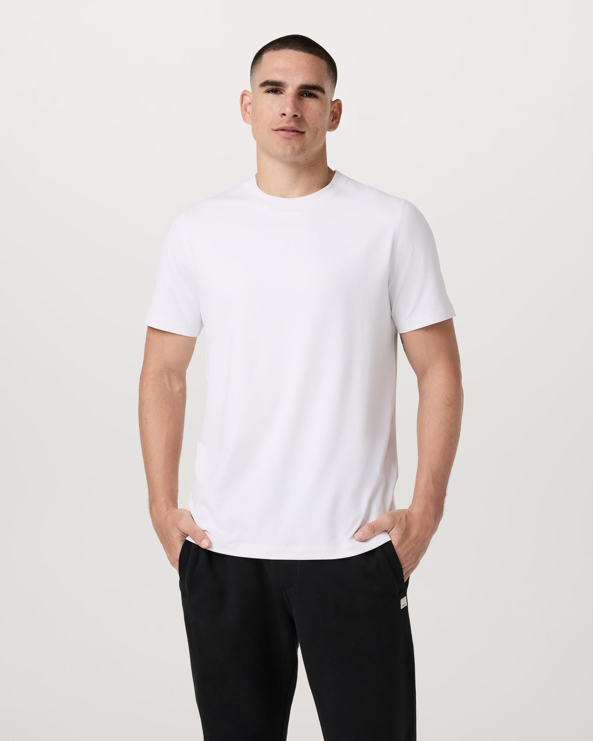 Men's Short Sleeve Ponto Performance Tee White | Vuori sale - US 4550