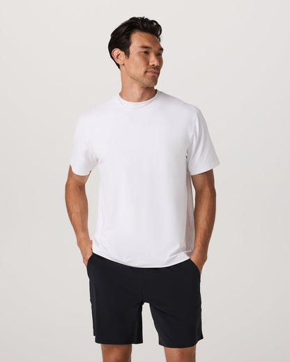 Men's Short Sleeve Ponto Tee - Relaxed White | Vuori onsale - US 5069