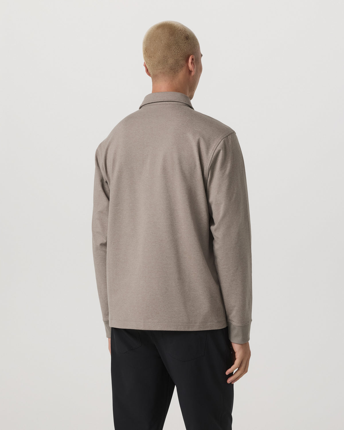 Men's Long Sleeve Coronado Rugby Walnut Heather | Vuori for sale - US 2102