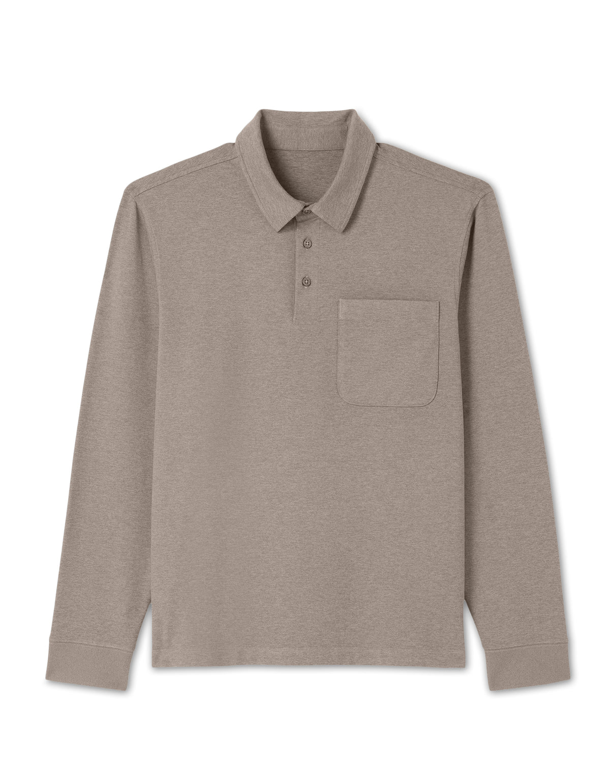 Men's Long Sleeve Coronado Rugby Walnut Heather | Vuori for sale - US 2102