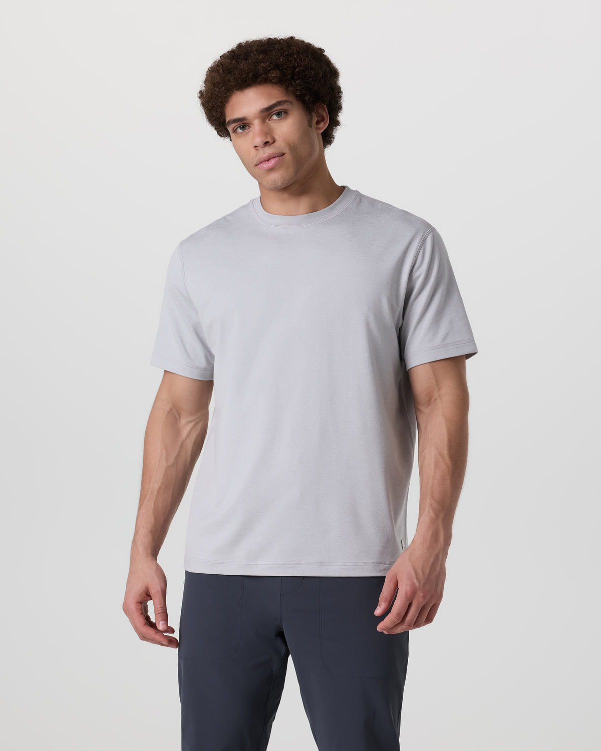 Short Sleeve Ponto Tee - Relaxed Fit Frost Grey Heather | Vuori online - US 5044