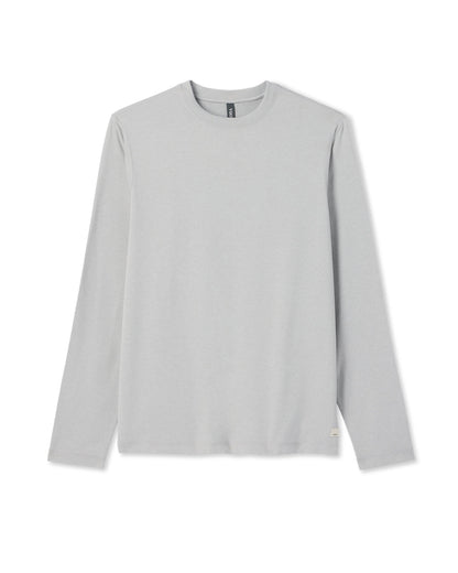 Long Sleeve Ponto Performance Tee Frost Grey Heather | Vuori discount - US 9072