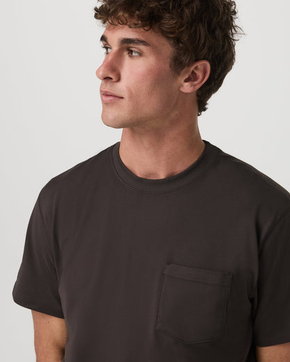 Men's Short Sleeve Ponto Pocket Tee - Relaxed Fit Carbon | Vuori sale - US 3492