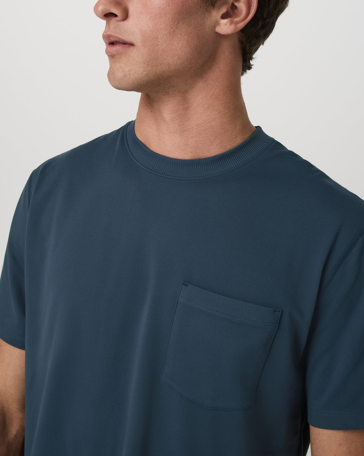 Short Sleeve Ponto Pocket Tee - Relaxed Fit Ocean Blue | Vuori online - US 5121